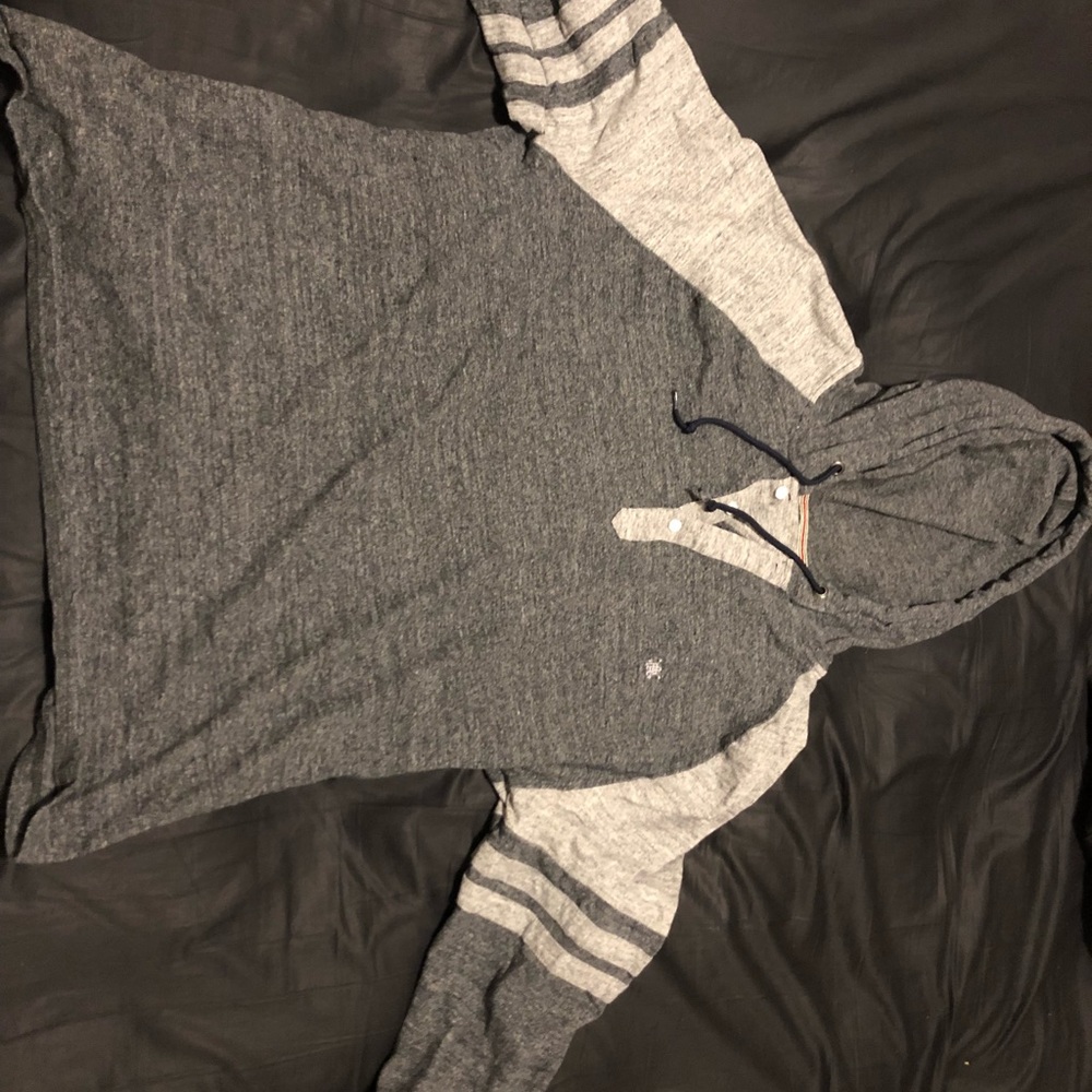 Gray and light gray hoodie/ long sleeve shirt XXL